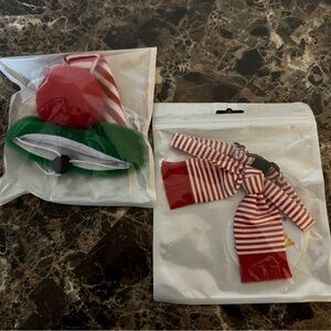 COPY - Santa/Elf Hats with Matching Collars for Small Pets